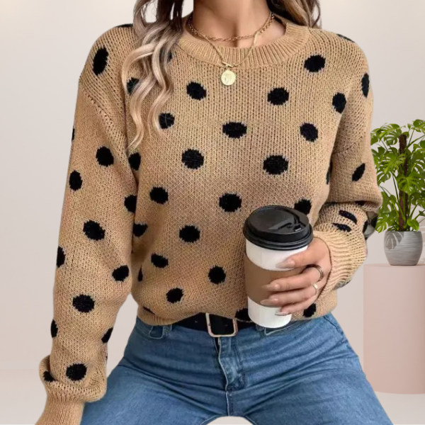 Dupont™ - Pull Tricoté à Pois
