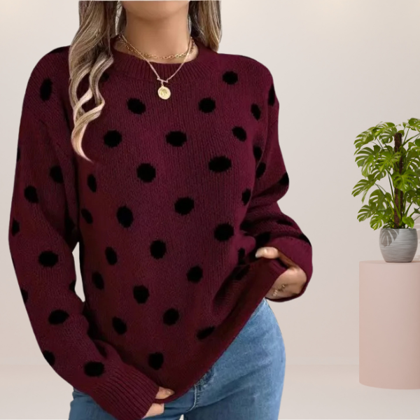 Dupont™ - Pull Tricoté à Pois