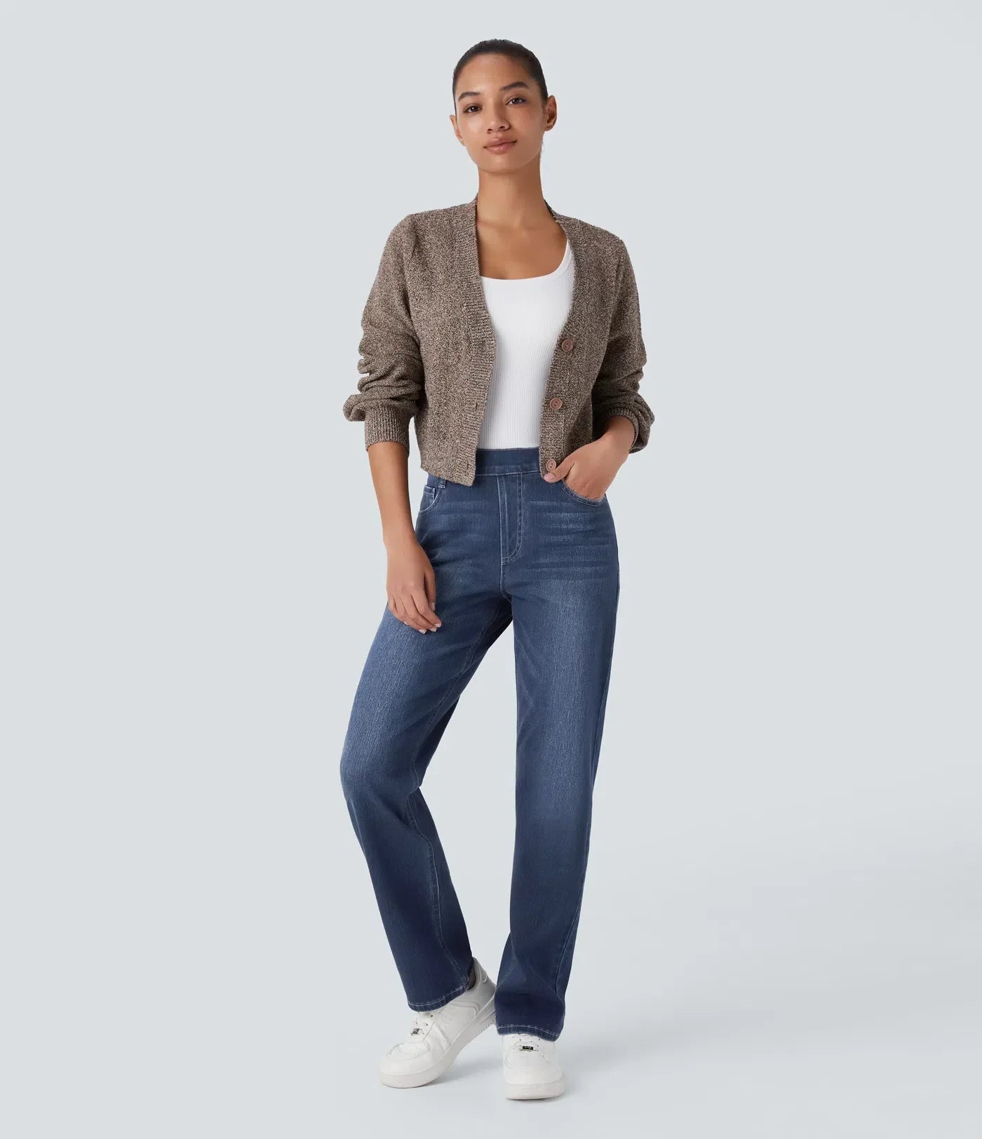 Olivia | Pantalon taille haute stretch et confortable