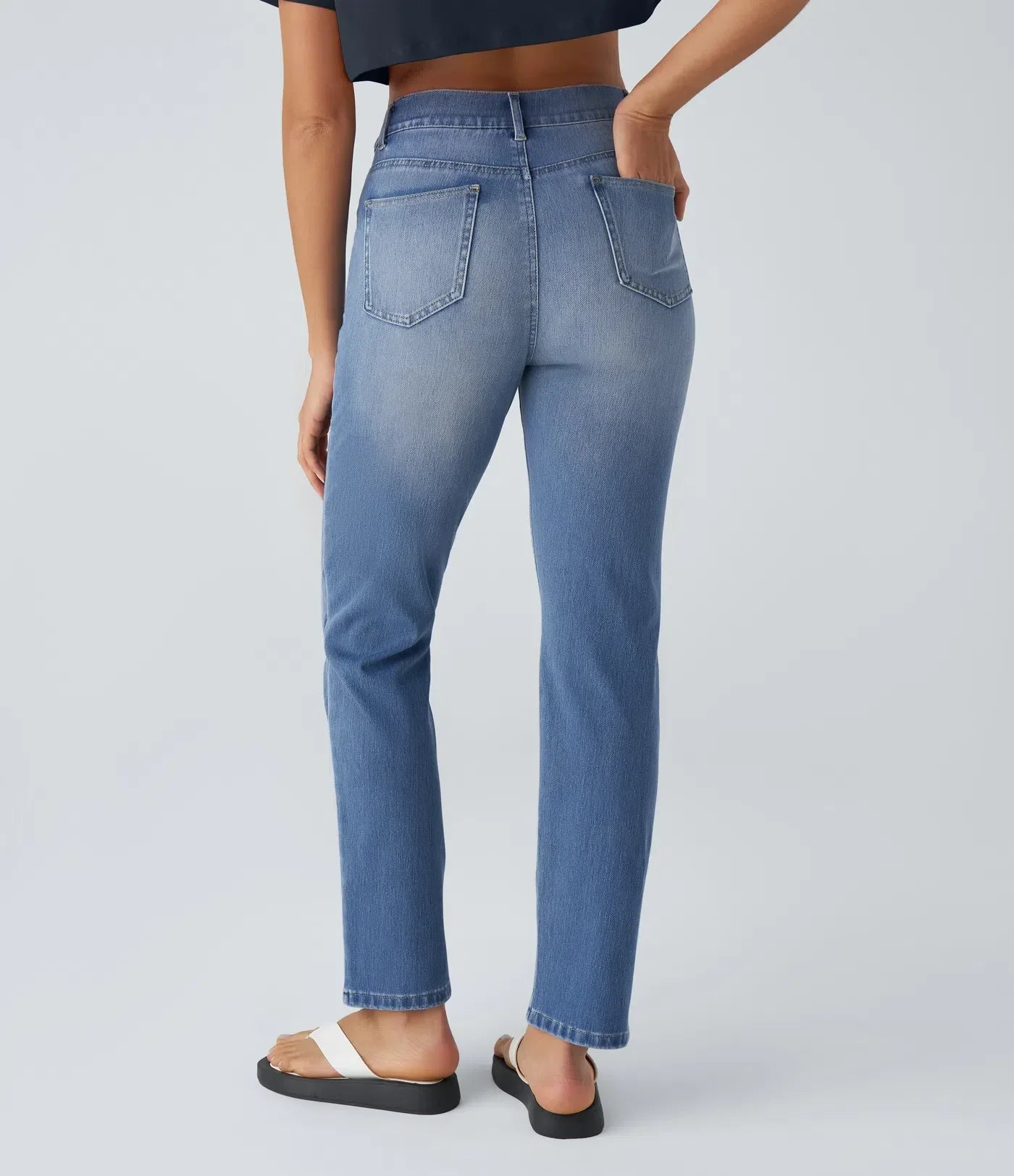 Olivia | Pantalon taille haute stretch et confortable