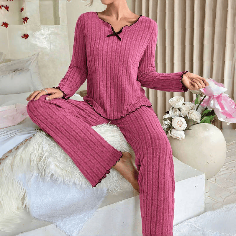 Ensemble pyjama à bordures