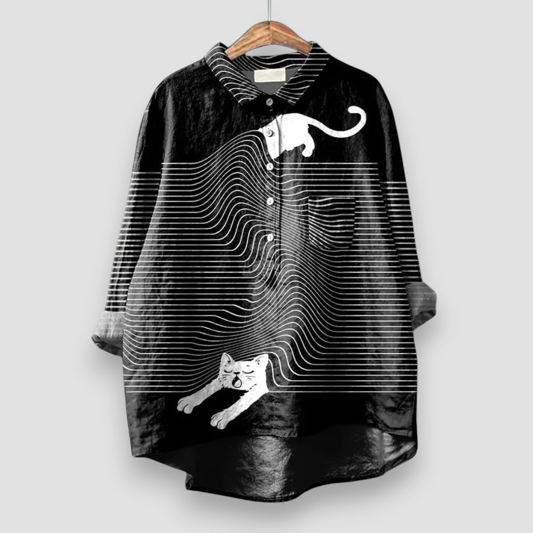 Kathrin | Chemise Femme Imprimé Chien