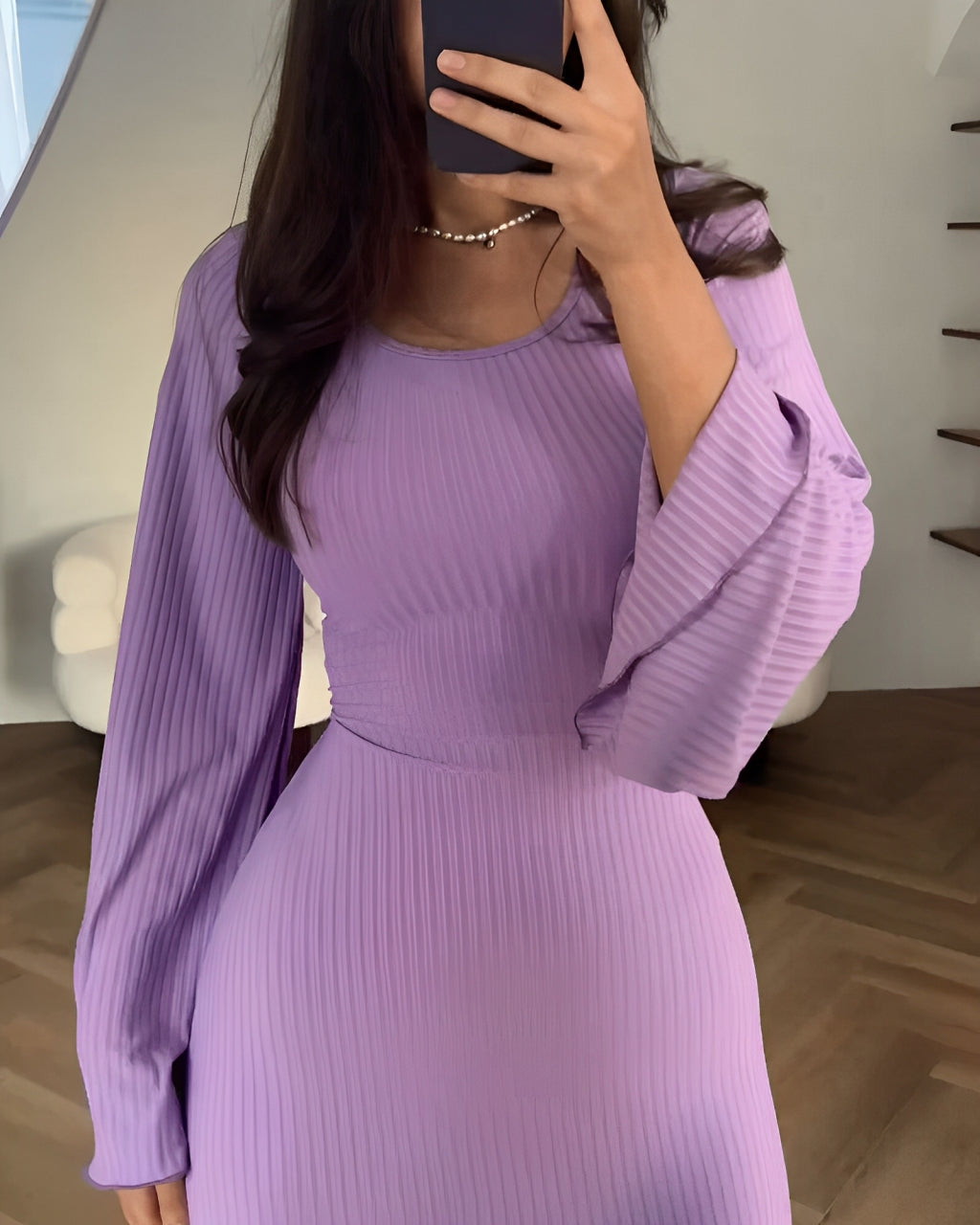 Chanella | Robe longue en maille élégante