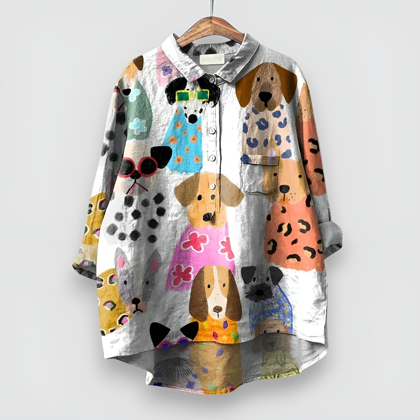 Kathrin | Chemise Femme Imprimé Chien