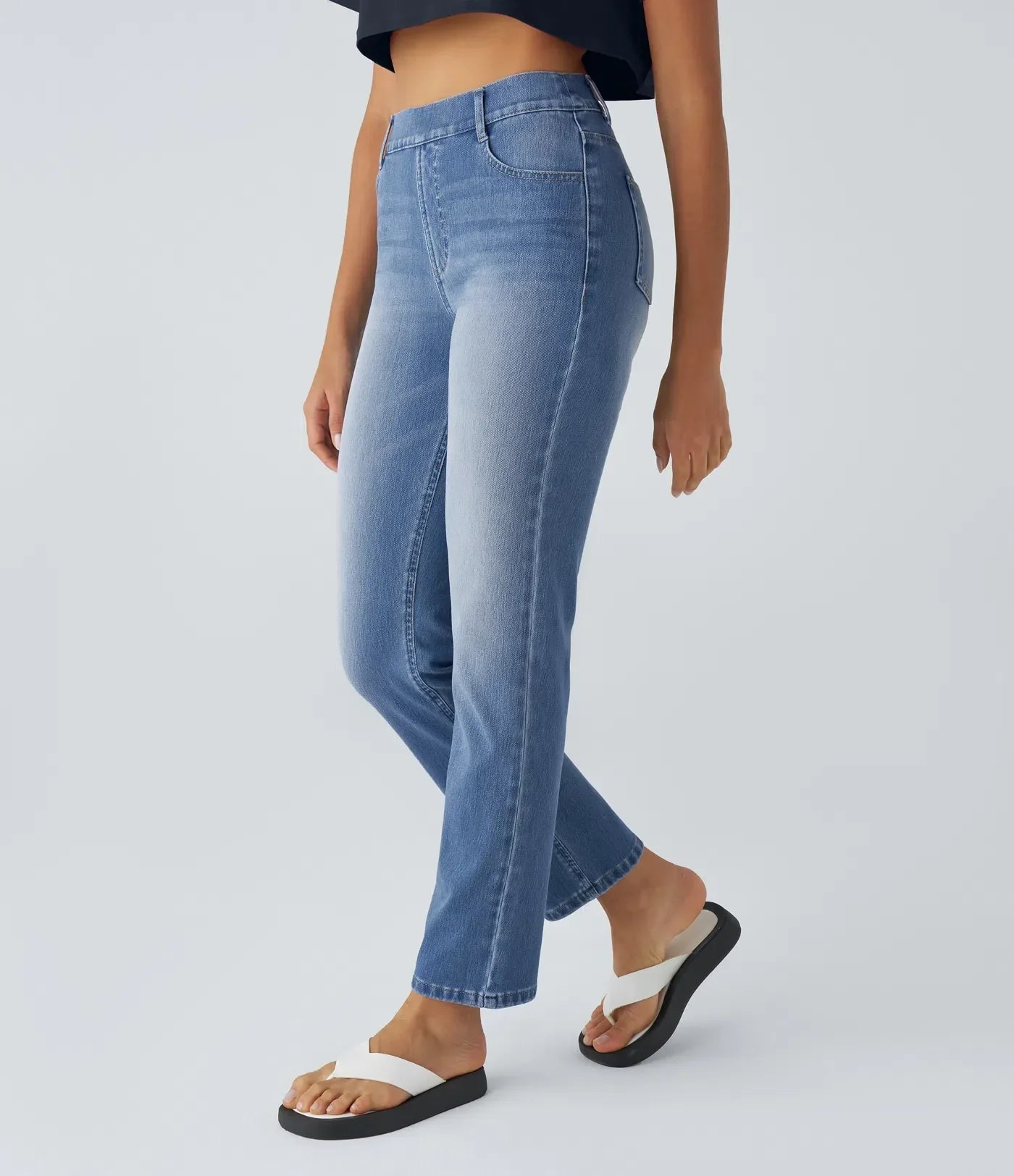 Olivia | Pantalon taille haute stretch et confortable