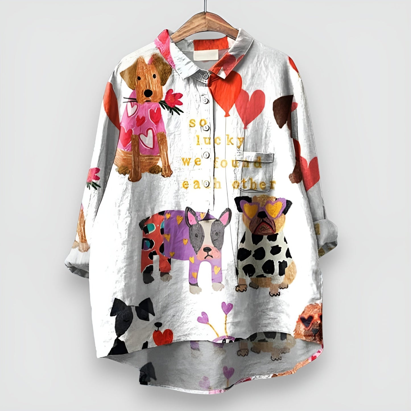 Kathrin | Chemise Femme Imprimé Chien