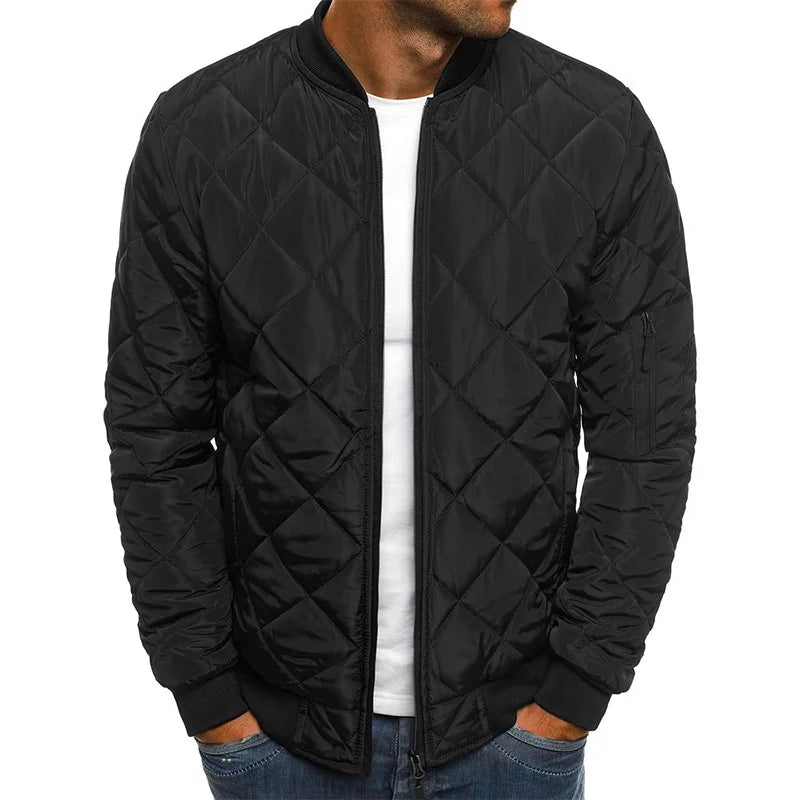 Dale | Veste en coton avec motif en losange