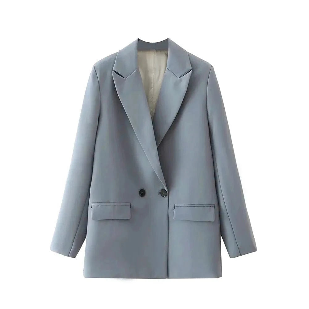 Ella – Blazer à Double Boutonnage Chique - Élégance Vintage