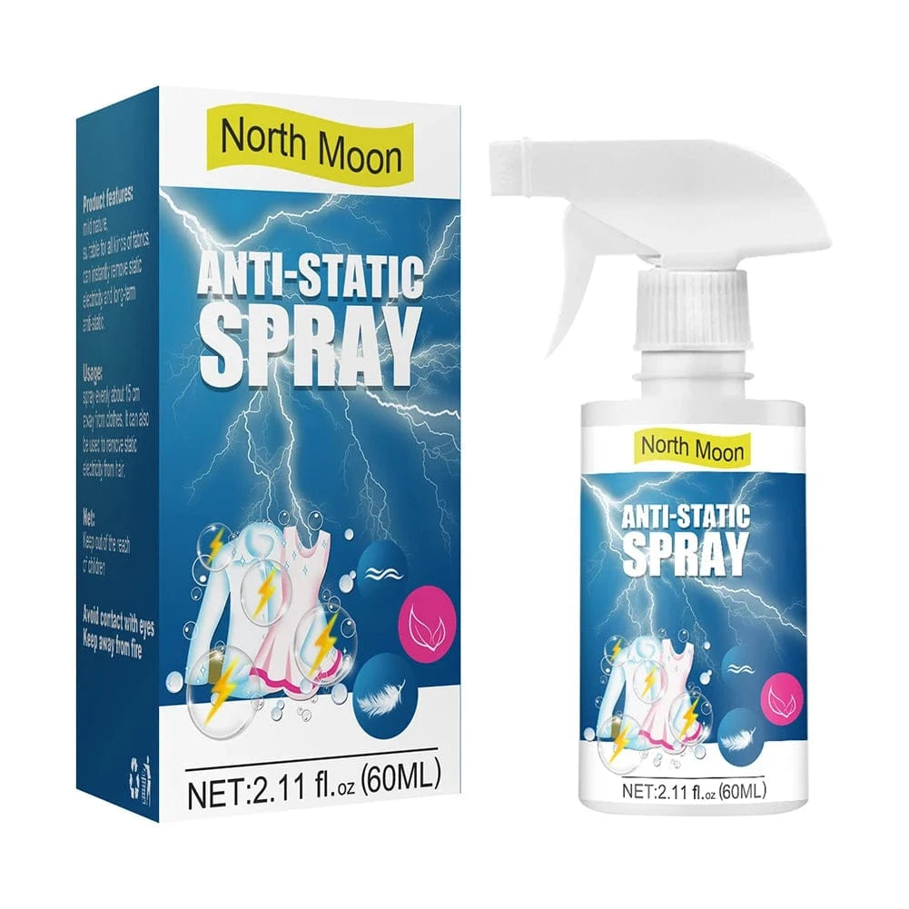 Tout en Un Spray Antistatique 60 ml - Élimine l'Électricité Statique