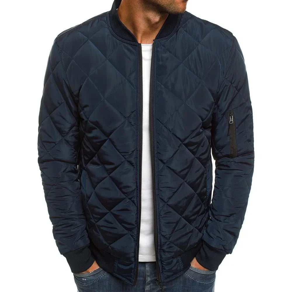 Dale | Veste en coton avec motif en losange