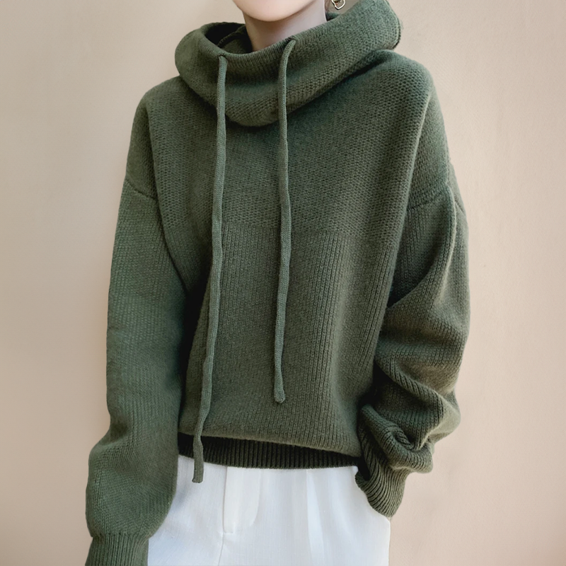 Isabelle | Pull à col roulé en laine mérinos
