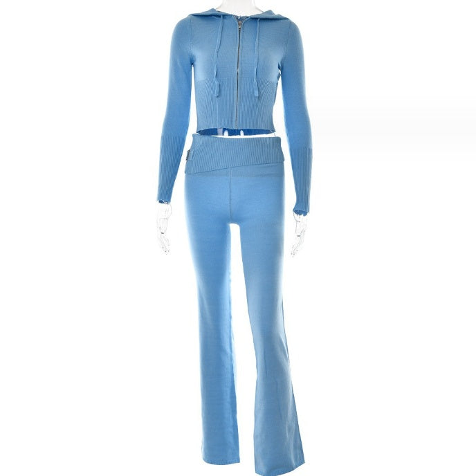 Ensemble sweat et pantalon taille haute