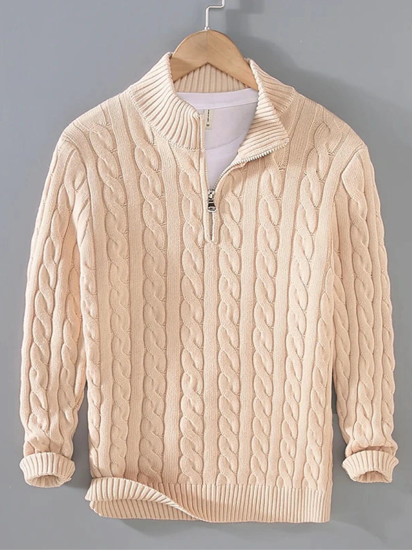 | Pull à demi-zip