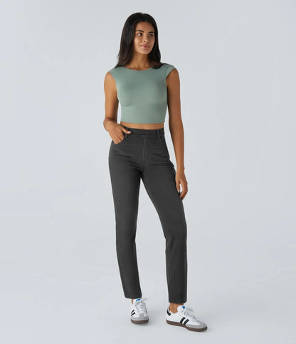 Olivia | Pantalon taille haute stretch et confortable