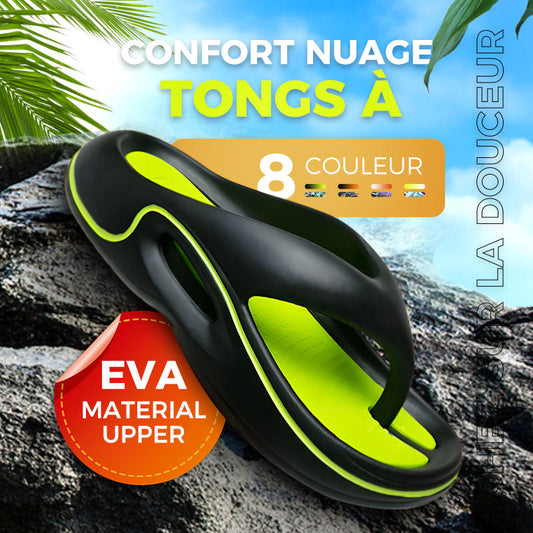 Tongs Confortables d'Été avec Semelles Épaisses （🔥Achetez 2 pièces et bénéficiez de la livraison gratuite🔥）