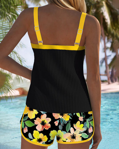 Tankini Pantalon de plage Deux pièces