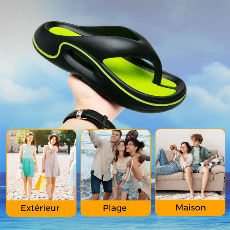 Tongs Confortables d'Été avec Semelles Épaisses （🔥Achetez 2 pièces et bénéficiez de la livraison gratuite🔥）