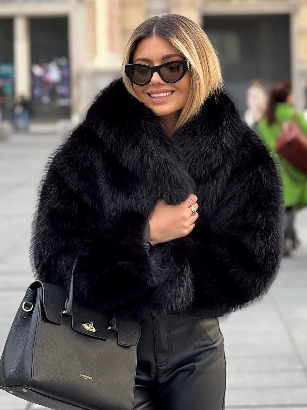 Short fur coat