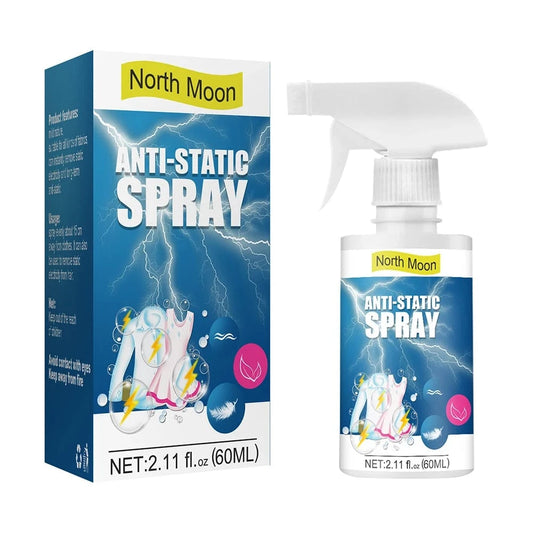 Tout en Un Spray Antistatique 60 ml - Élimine l'Électricité Statique