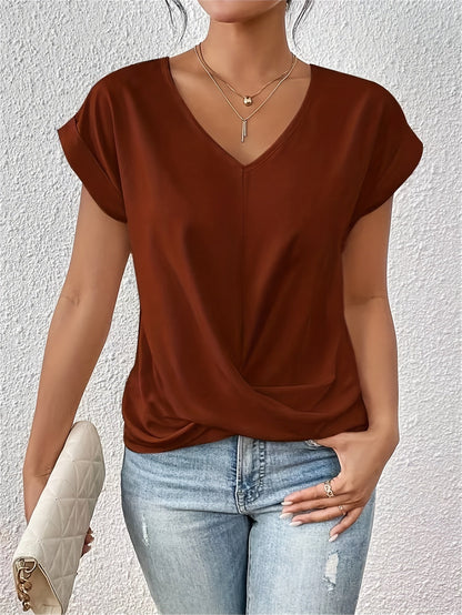 Cleo™ | Casual T-shirt met sweetheart halslijn (1+1 Gratis)