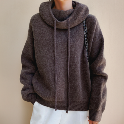 Isabelle | Pull à col roulé en laine mérinos