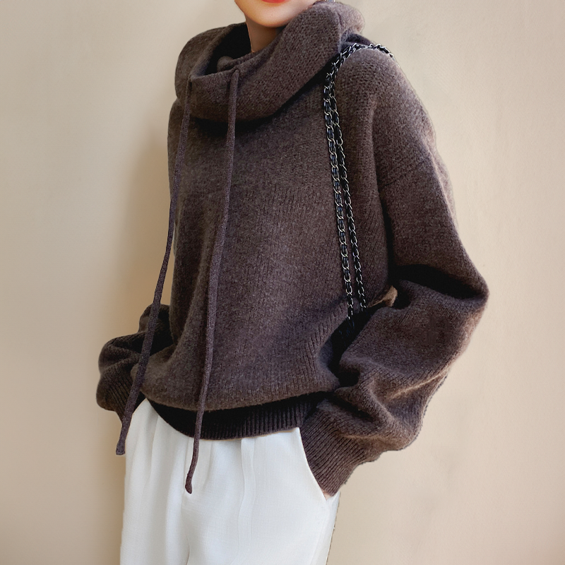 Isabelle | Pull à col roulé en laine mérinos
