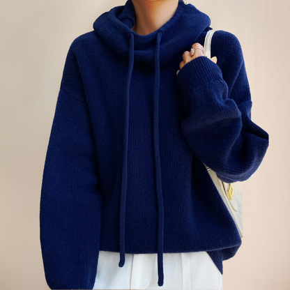 Isabelle | Pull à col roulé en laine mérinos